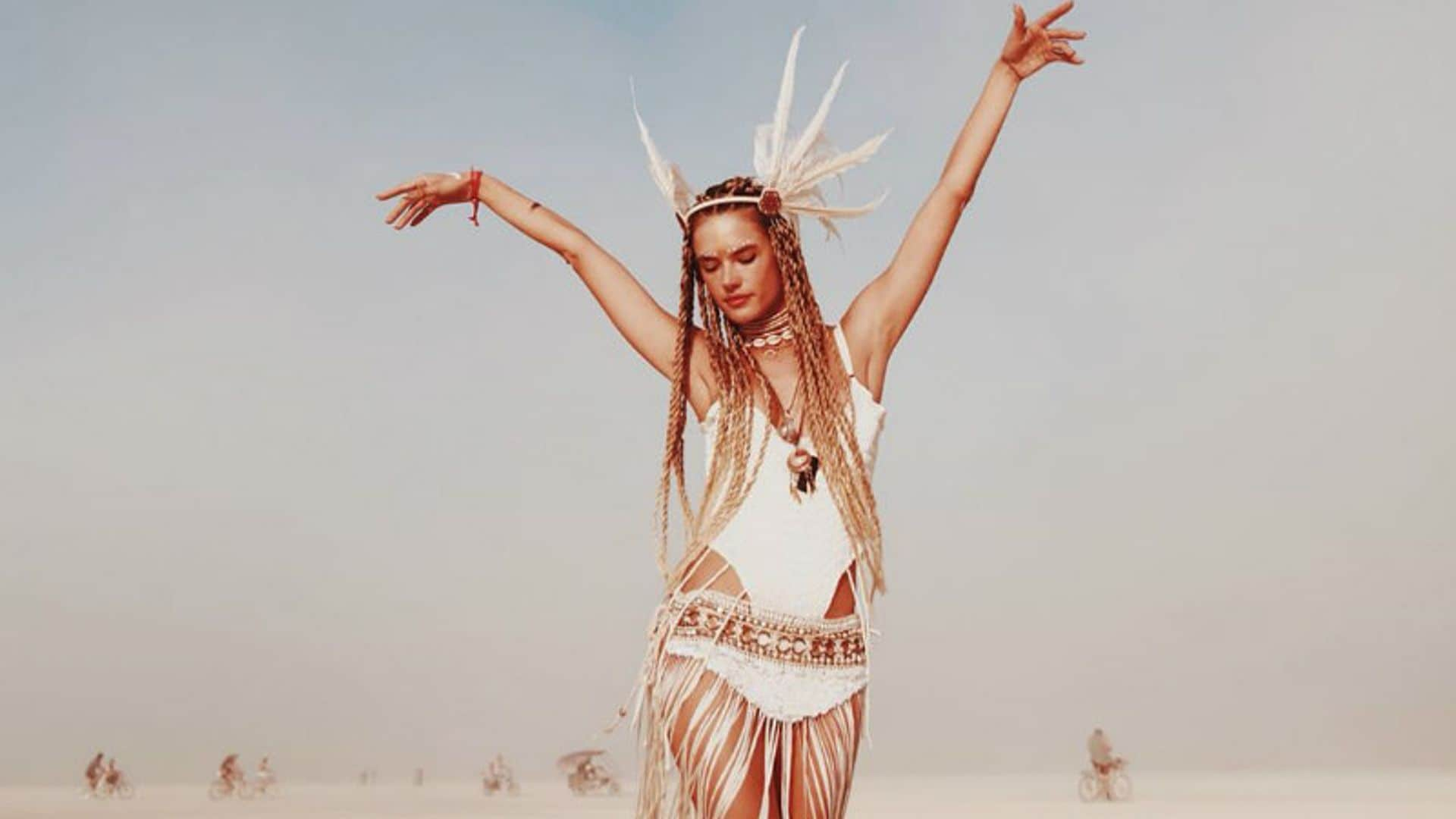 ¿Antes o después? Alessandra Ambrosio comparte su transformación en el Burning Man