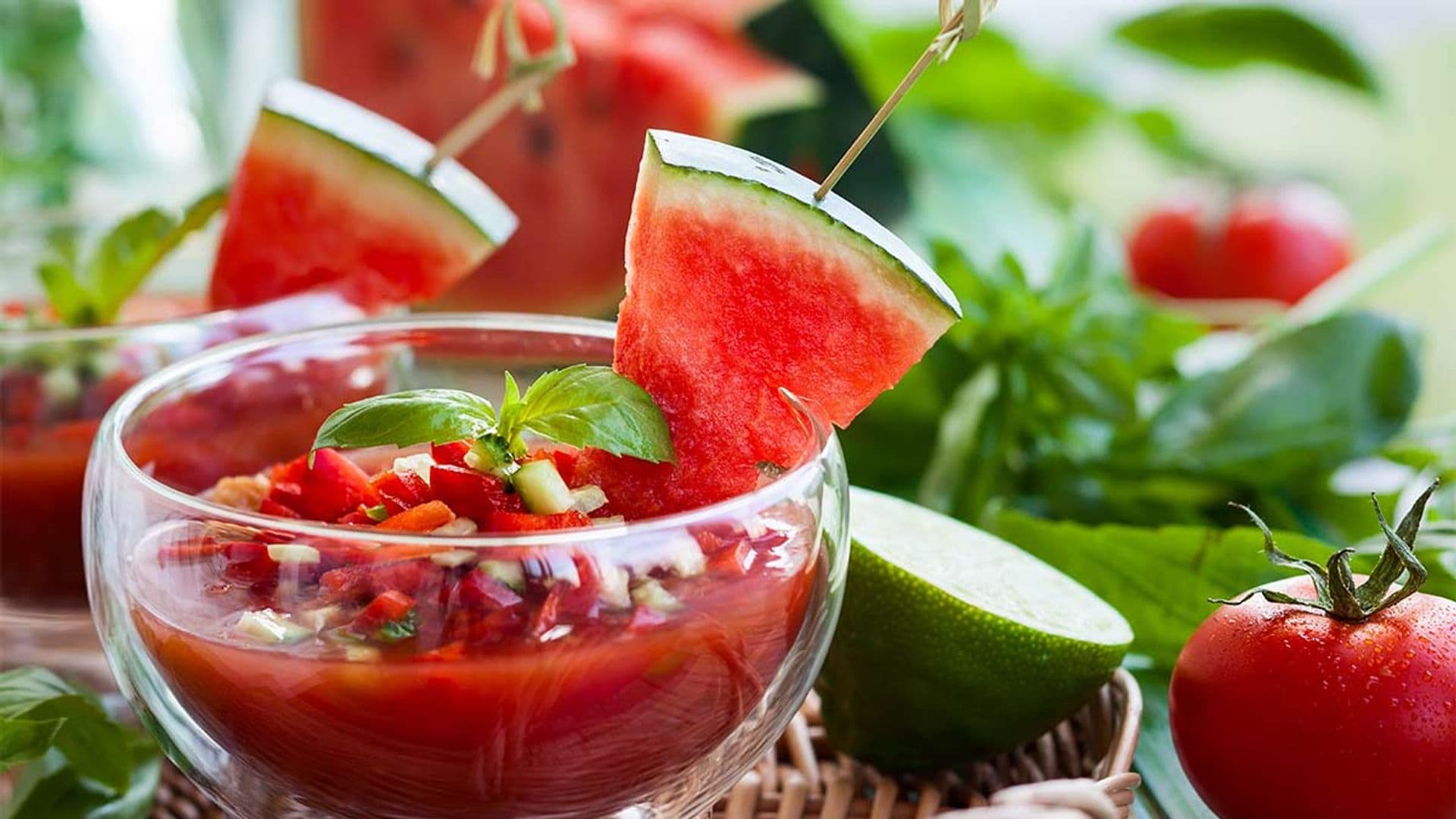 Gazpacho de sandía con menta