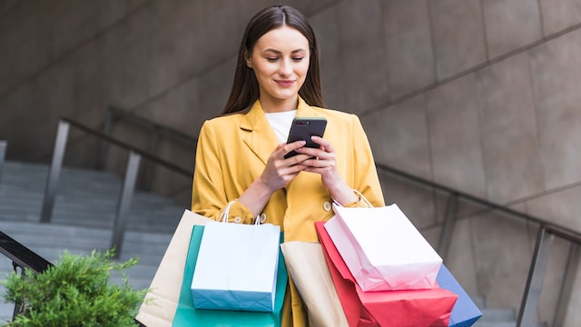 mujer compras