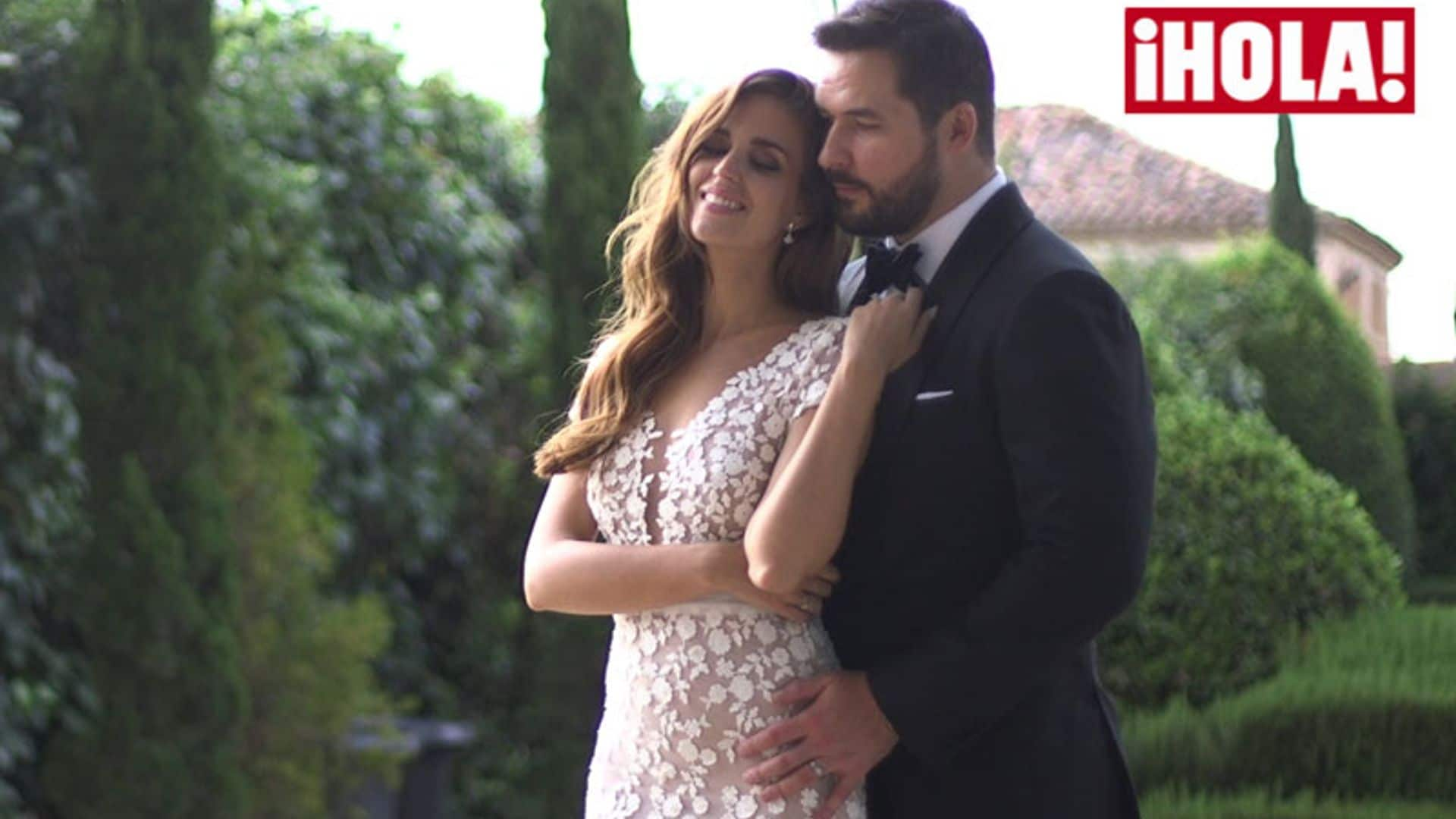 En vídeo: la boda de Clara Alonso y Robert Serafin, ¡así se casa una 'top'!