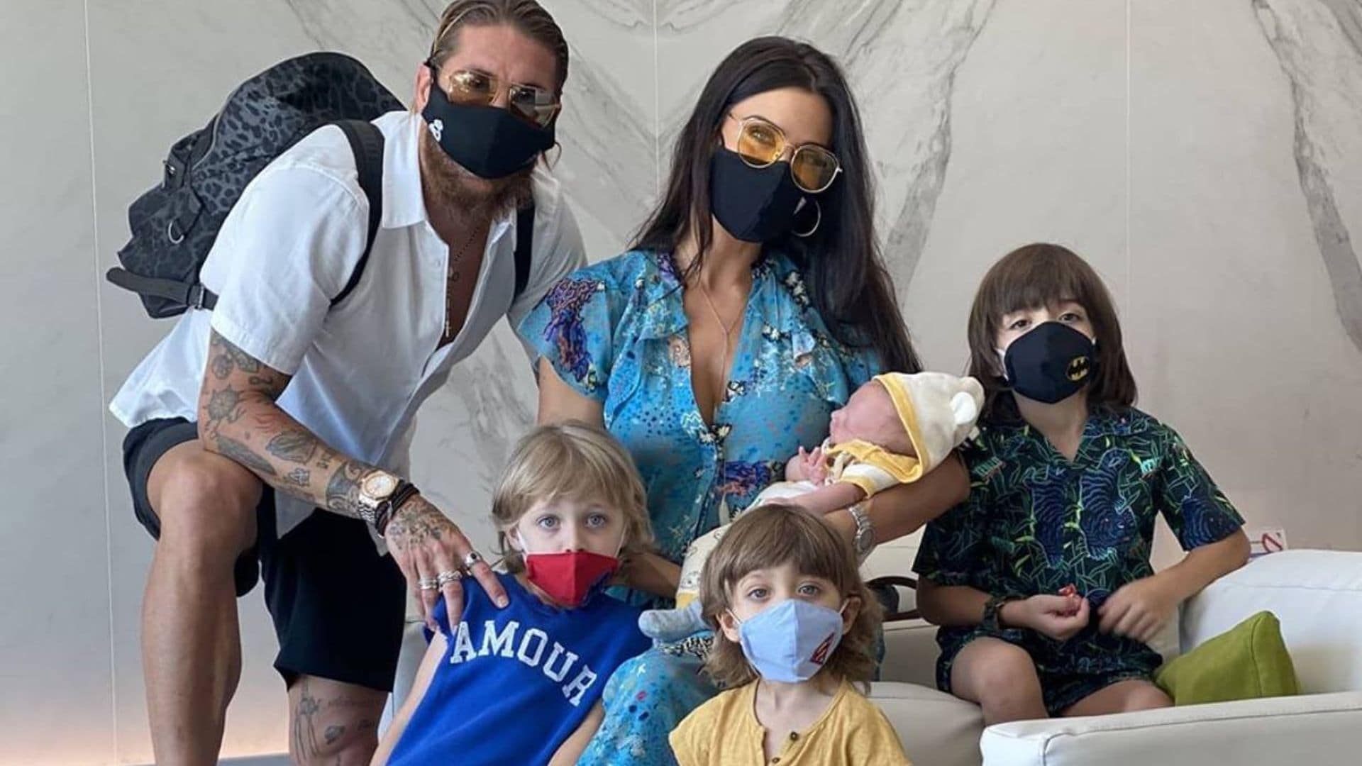 Así es 'un domingo cualquiera' en casa de Sergio Ramos y Pilar Rubio entre risas y juegos