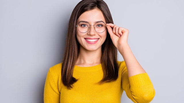 mujer gafas