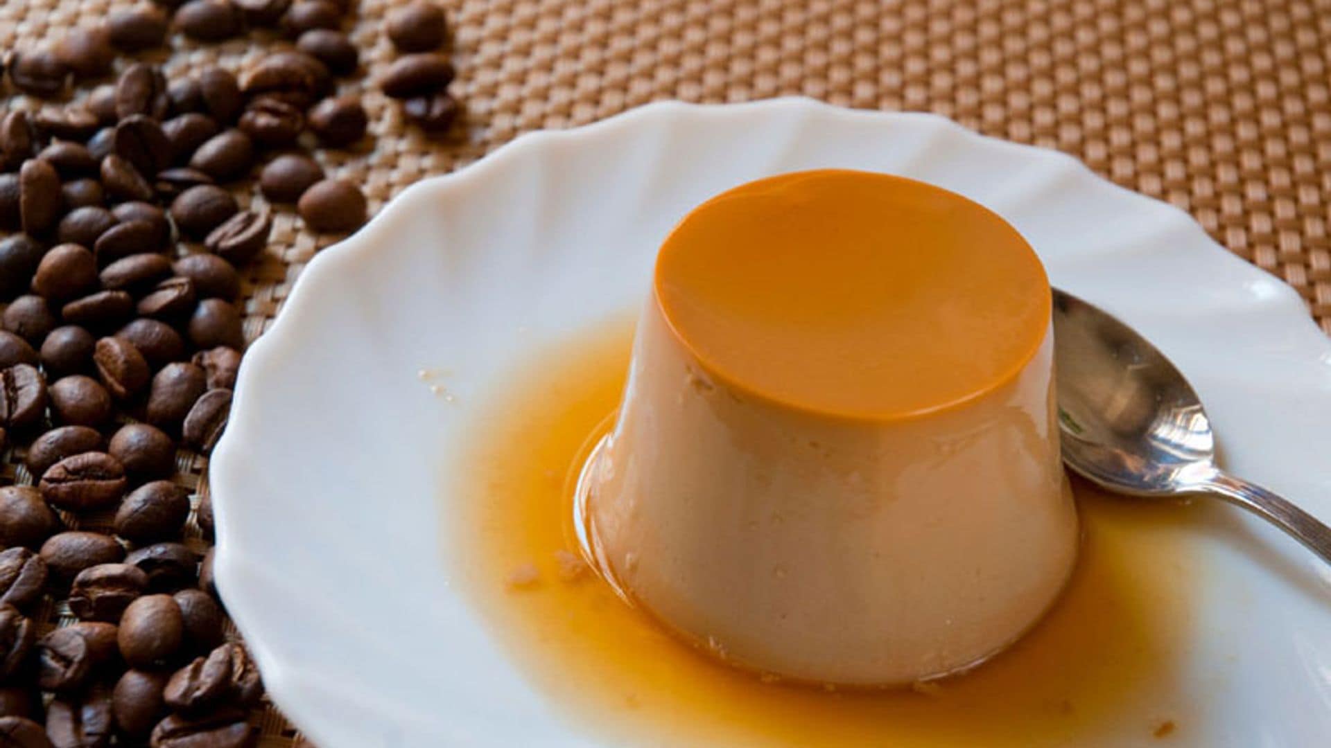 Flan de café sin huevos ni horno