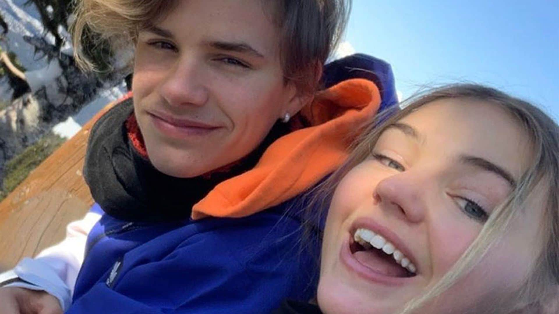 ¡Adorables! Romeo Beckham y su novia, Mia Moocher, ya conectan su estilo