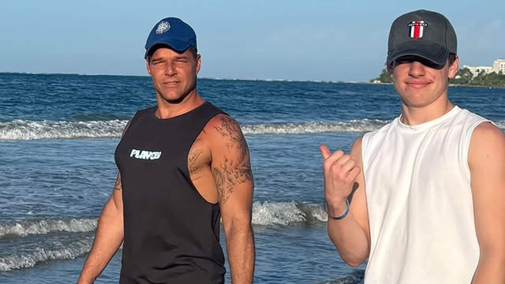 Así fueron las merecidas vacaciones de Ricky Martin y sus hijos en Puerto Rico