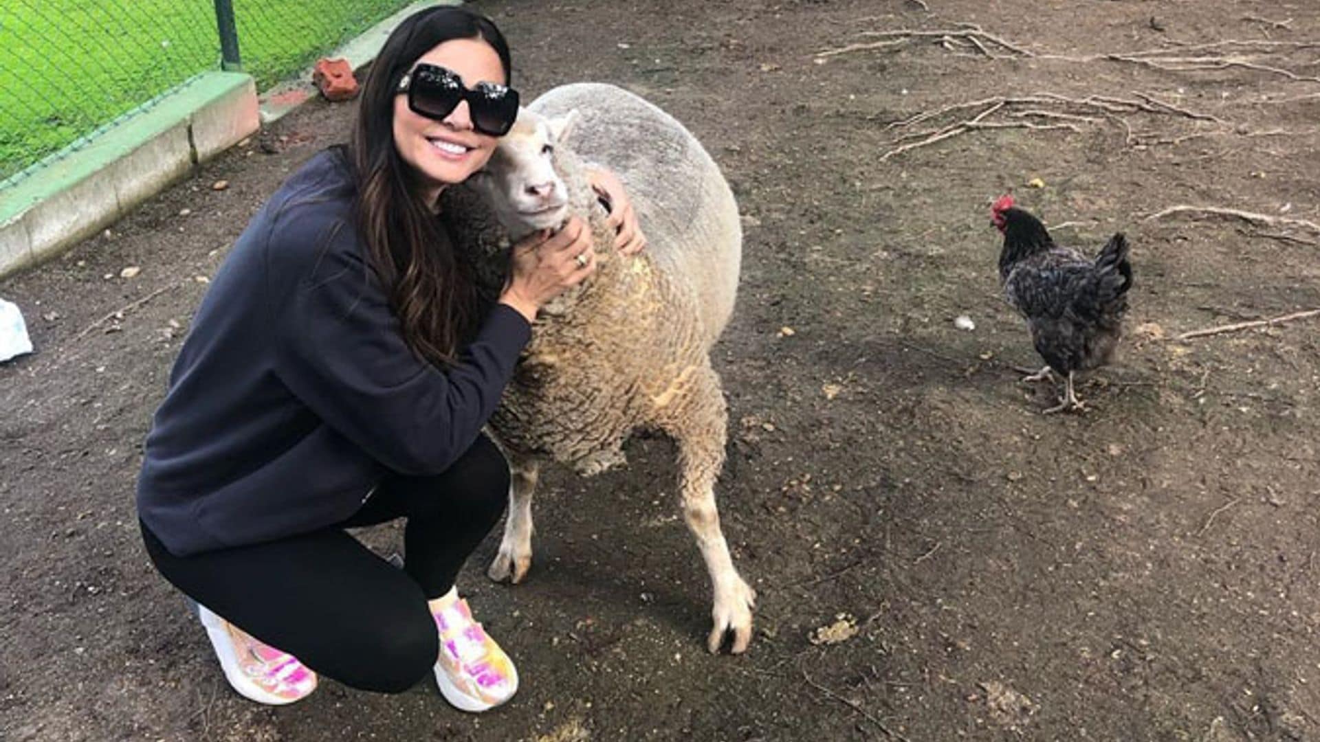 Romina Belluscio presenta al nuevo miembro de la familia... ¡Rosita la cerdita!