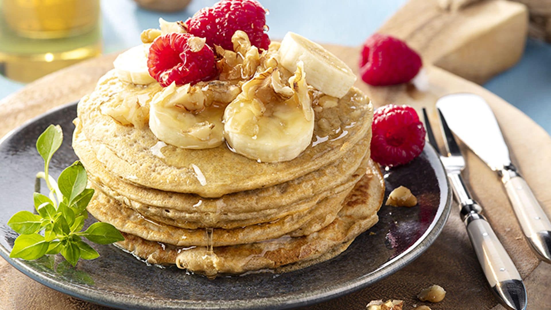 Tortitas de plátano y nueces