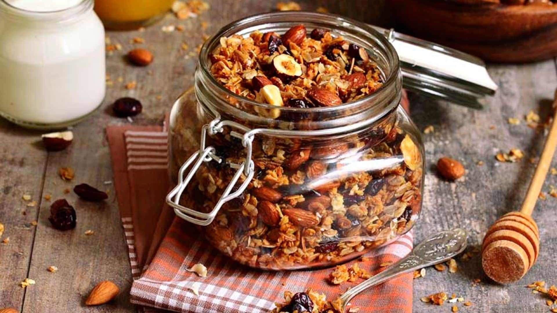 Granola casera de frutos secos