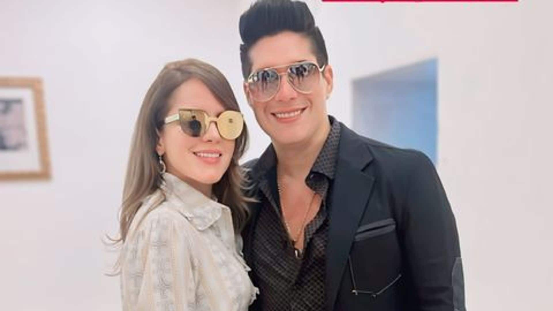 Chyno Miranda y su novia Astrid Falcón.