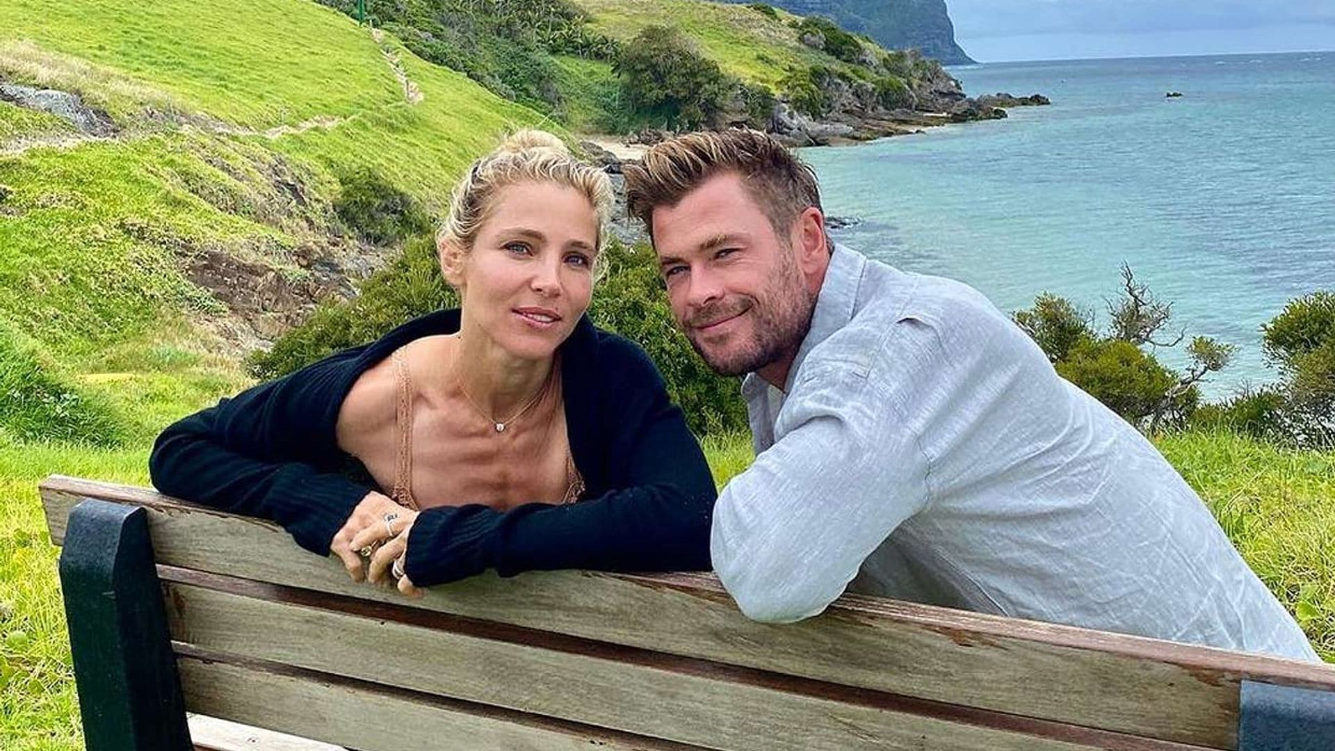 Elsa Pataky y Chris Hemsworth inventan un divertido entrenamiento para hacer en familia