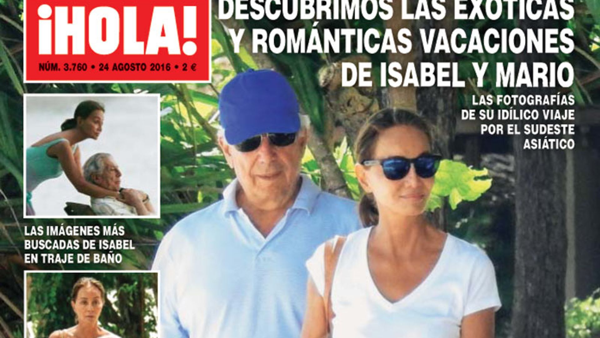 En ¡HOLA!: Las imágenes más buscadas de Isabel Preysler y Mario Vargas Llosa en sus vacaciones