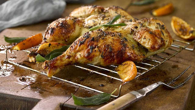 pollo asado naranja