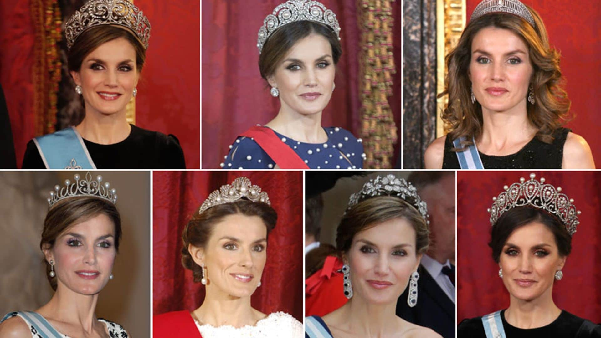 Las siete diademas de la reina Letizia