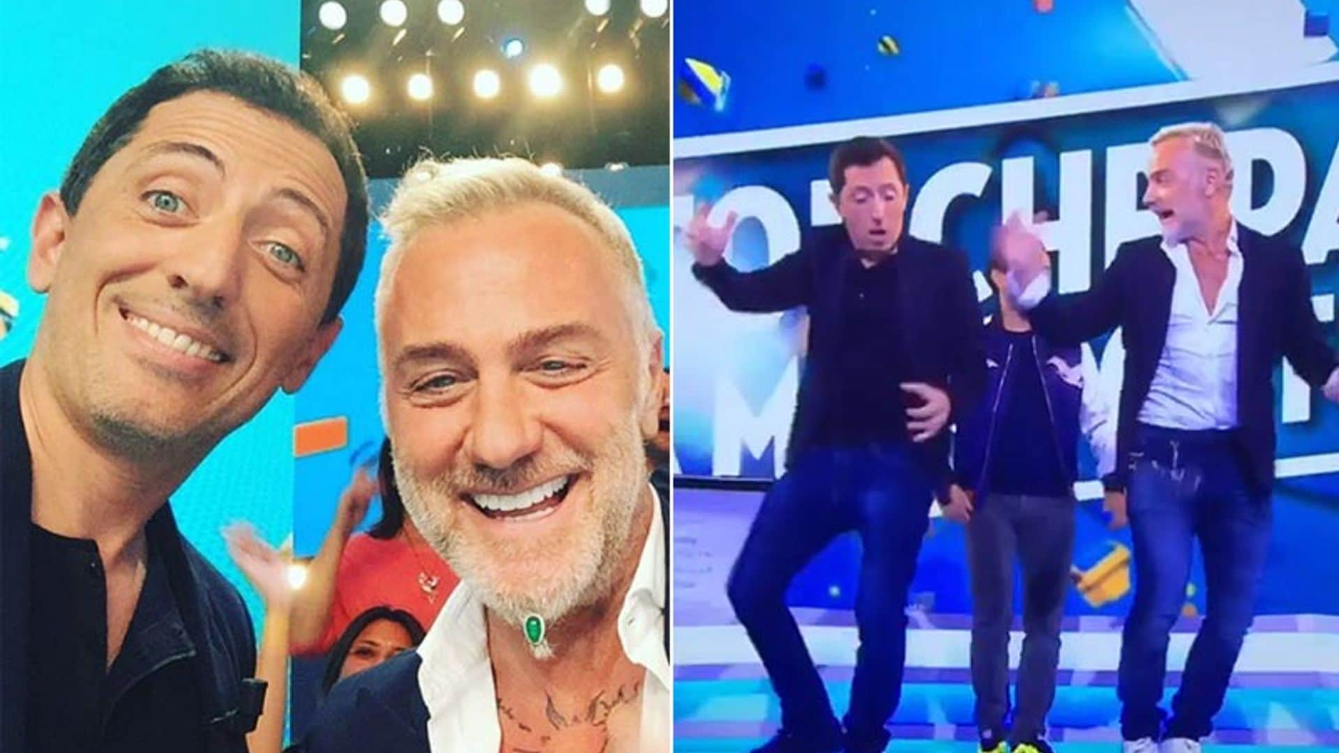 Gianluca Vacchi pone a bailar a Gad Elmaleh, el 'ex' de Carlota Casiraghi