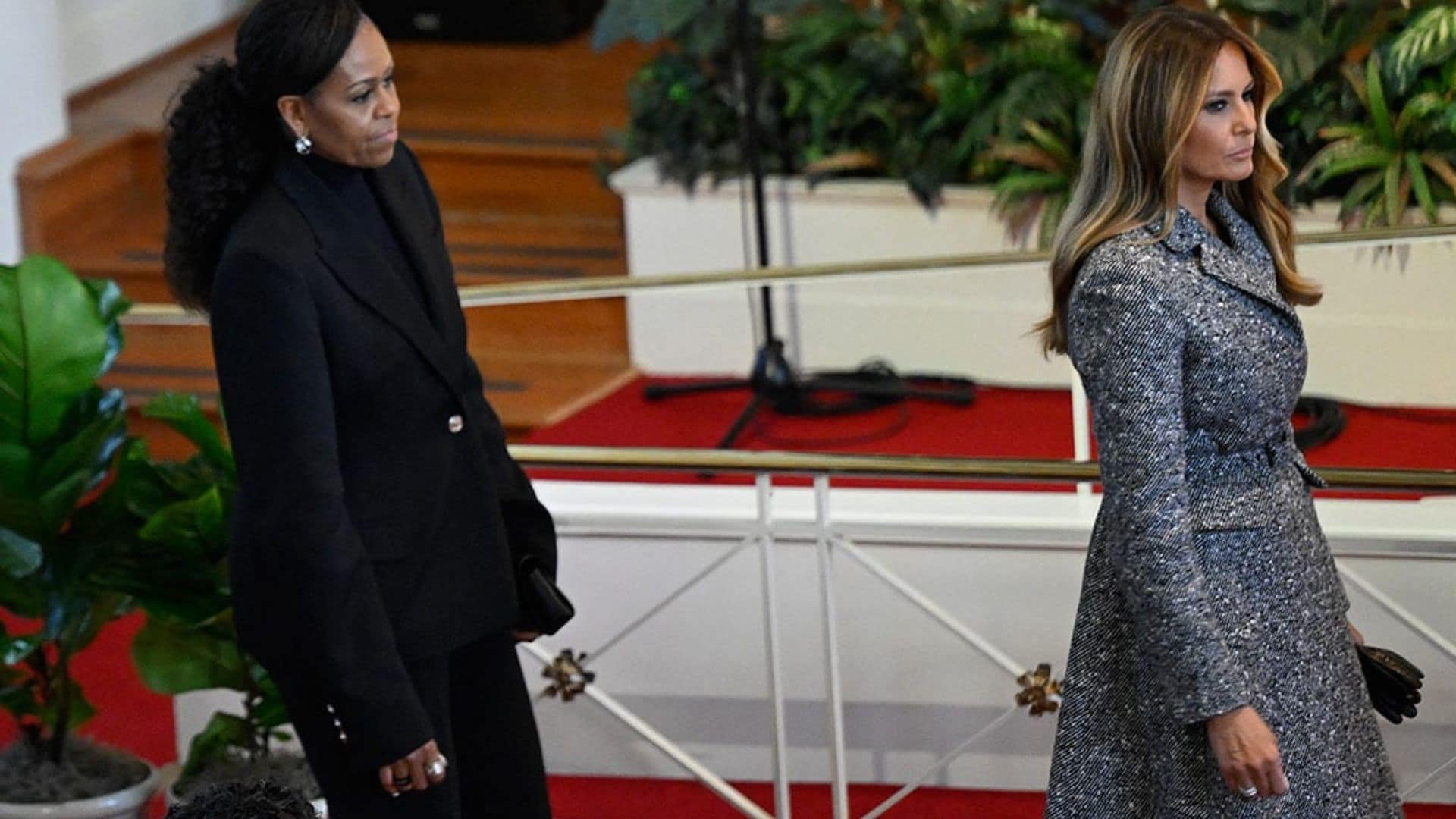 Las ex primeras damas de Estados Unidos se reúnen en el funeral de Rosalynn Carter
