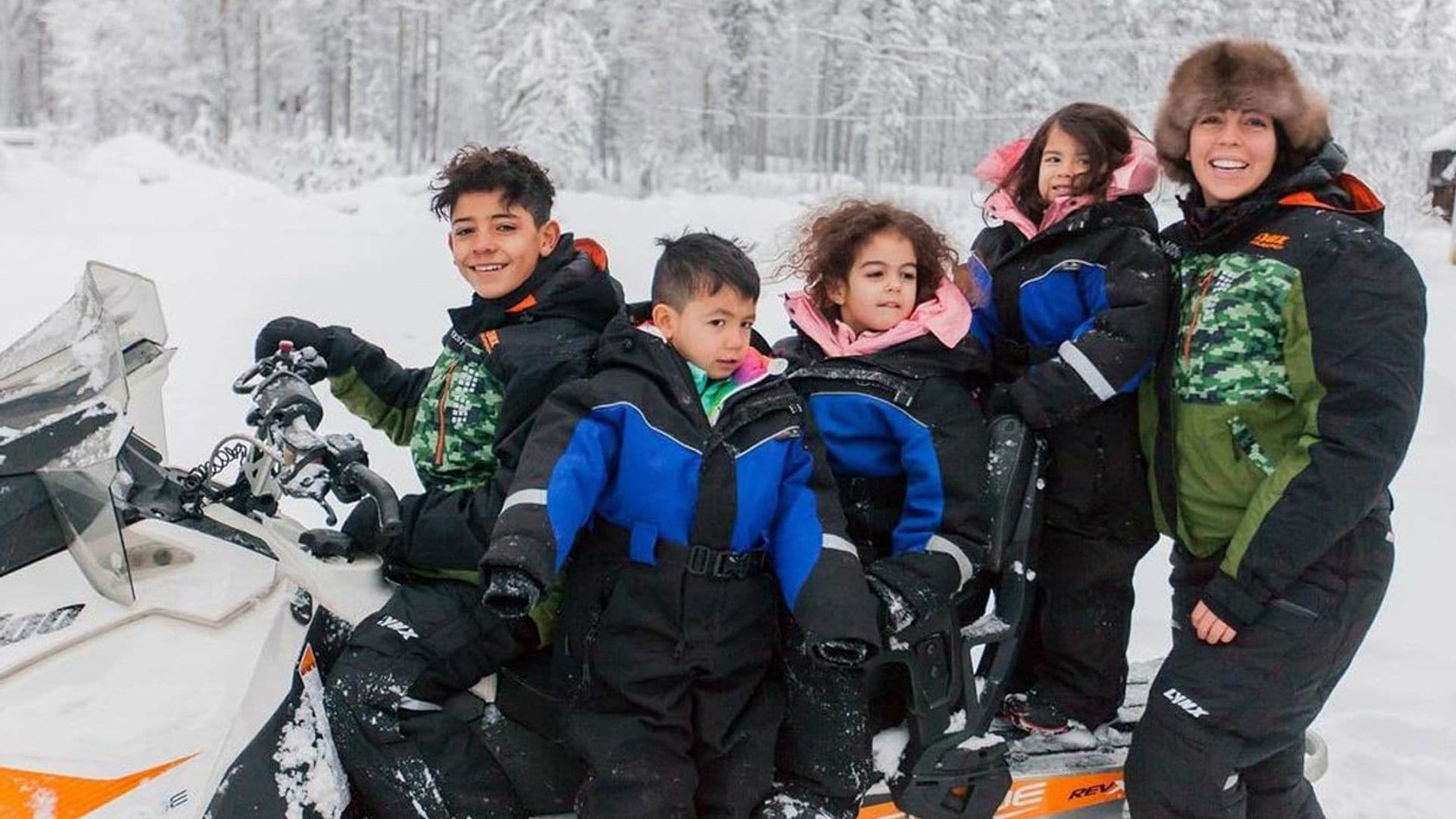 Georgina Rodríguez y sus niños siguen cumpliendo sueños: ¡visitan a Papá Noel!