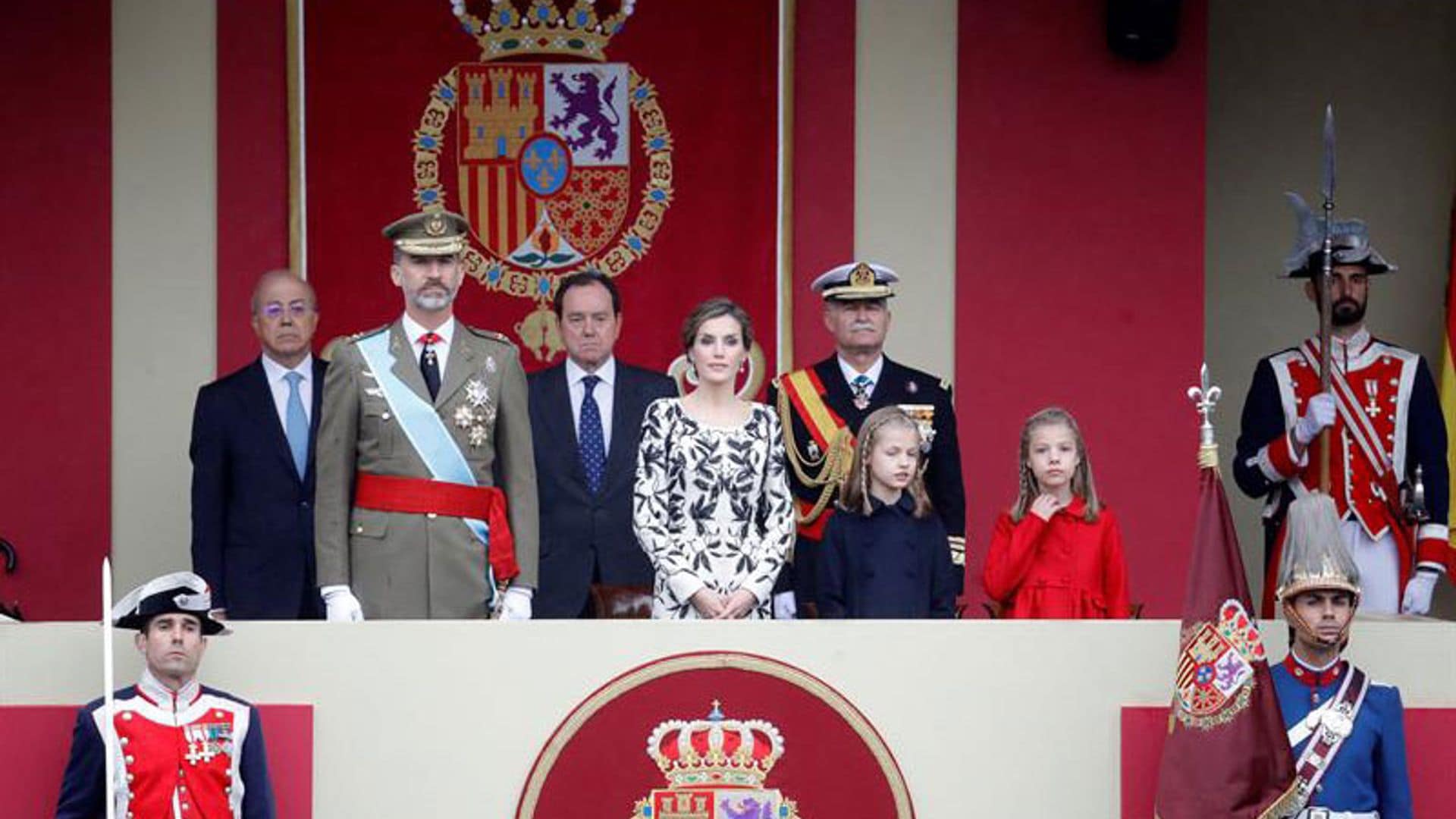 Los Reyes y sus hijas, protagonistas del acto central del Día de la Fiesta Nacional