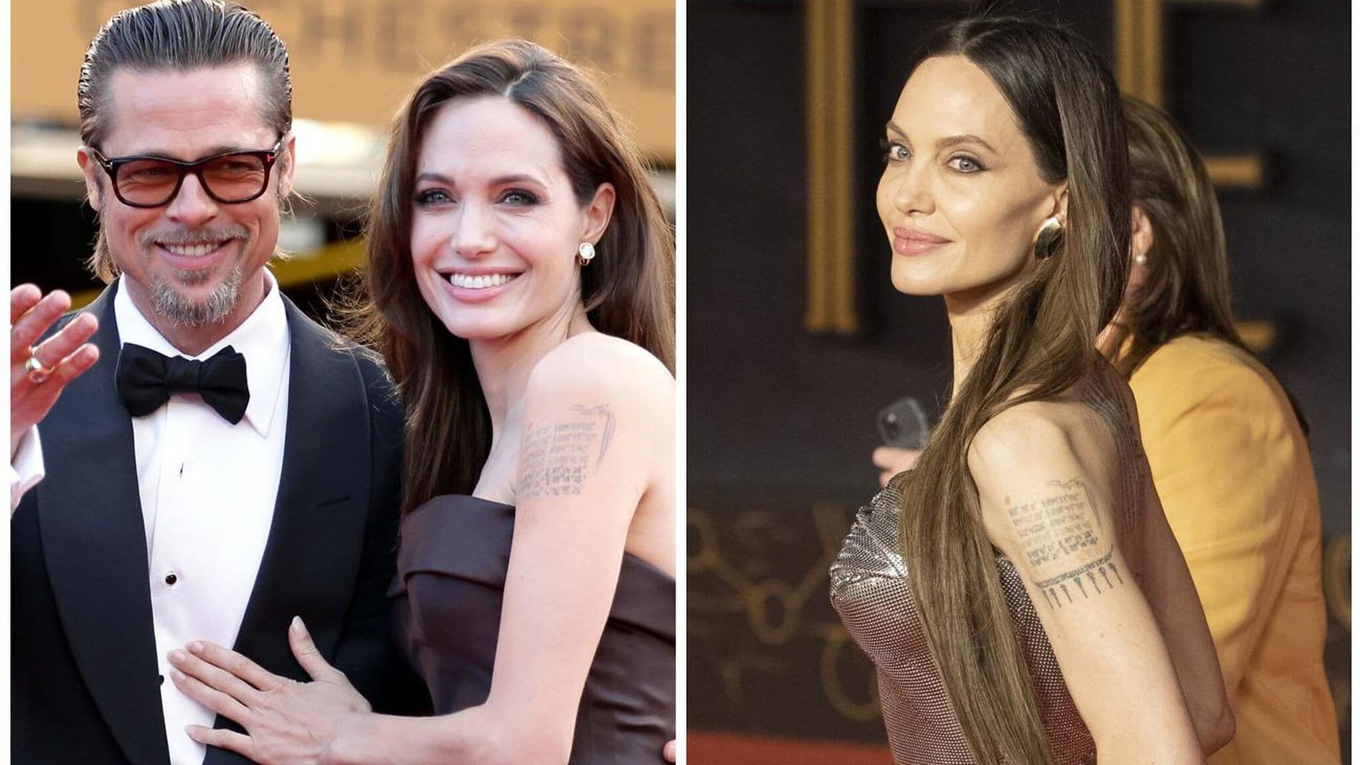 Angelina Jolie borra su tatuaje en honor a Brad Pitt