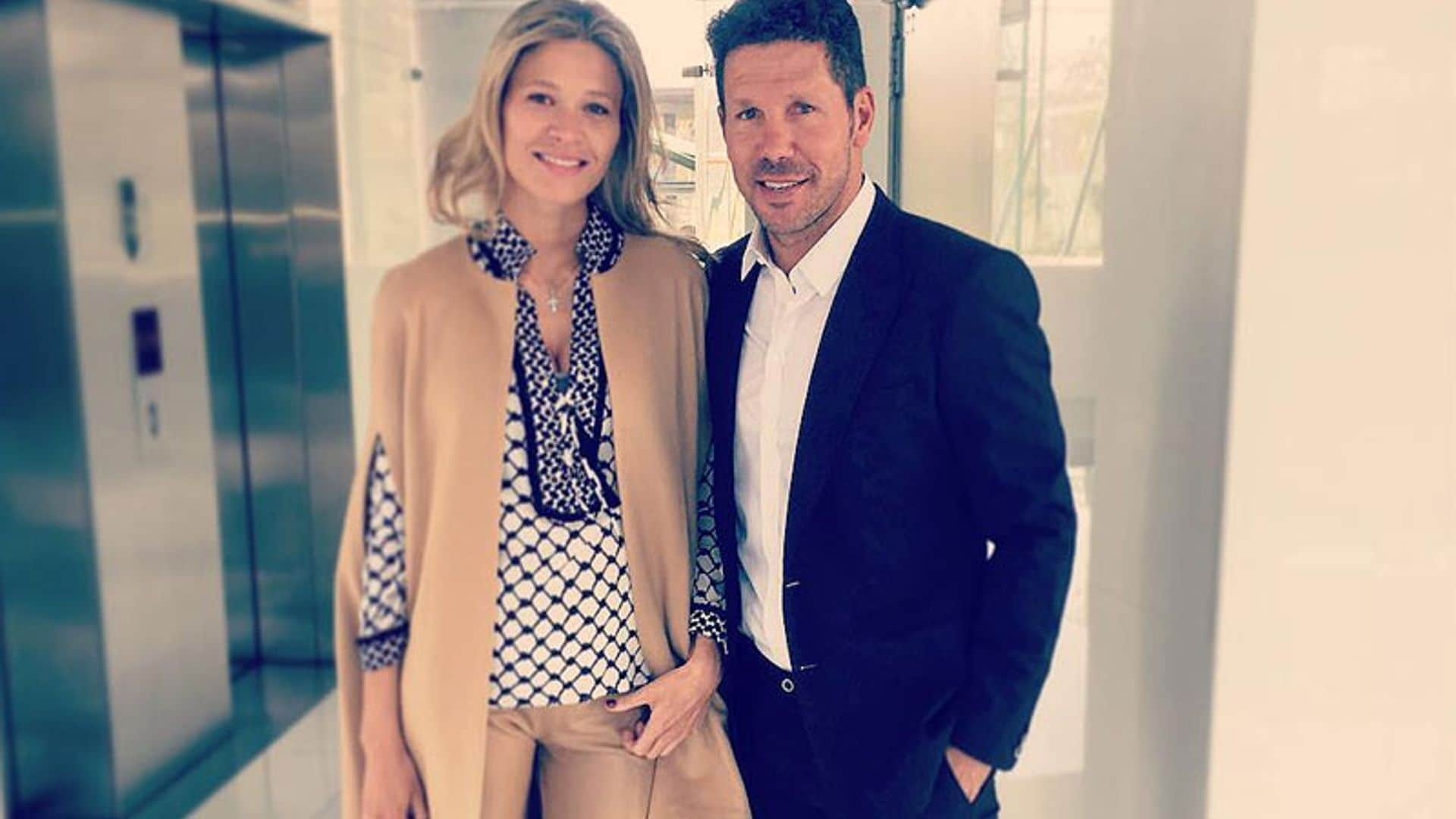 Diego Pablo Simeone y Carla Pereyra han sido padres de una niña que se llama...