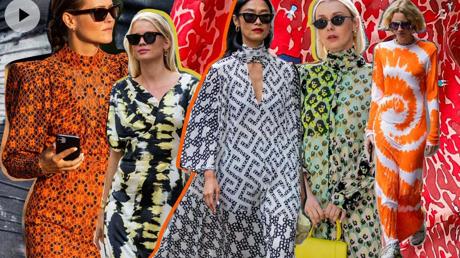 ¡Vivan los vestidos de otoño! 10 diseños estampados en 10 looks que nunca fallan