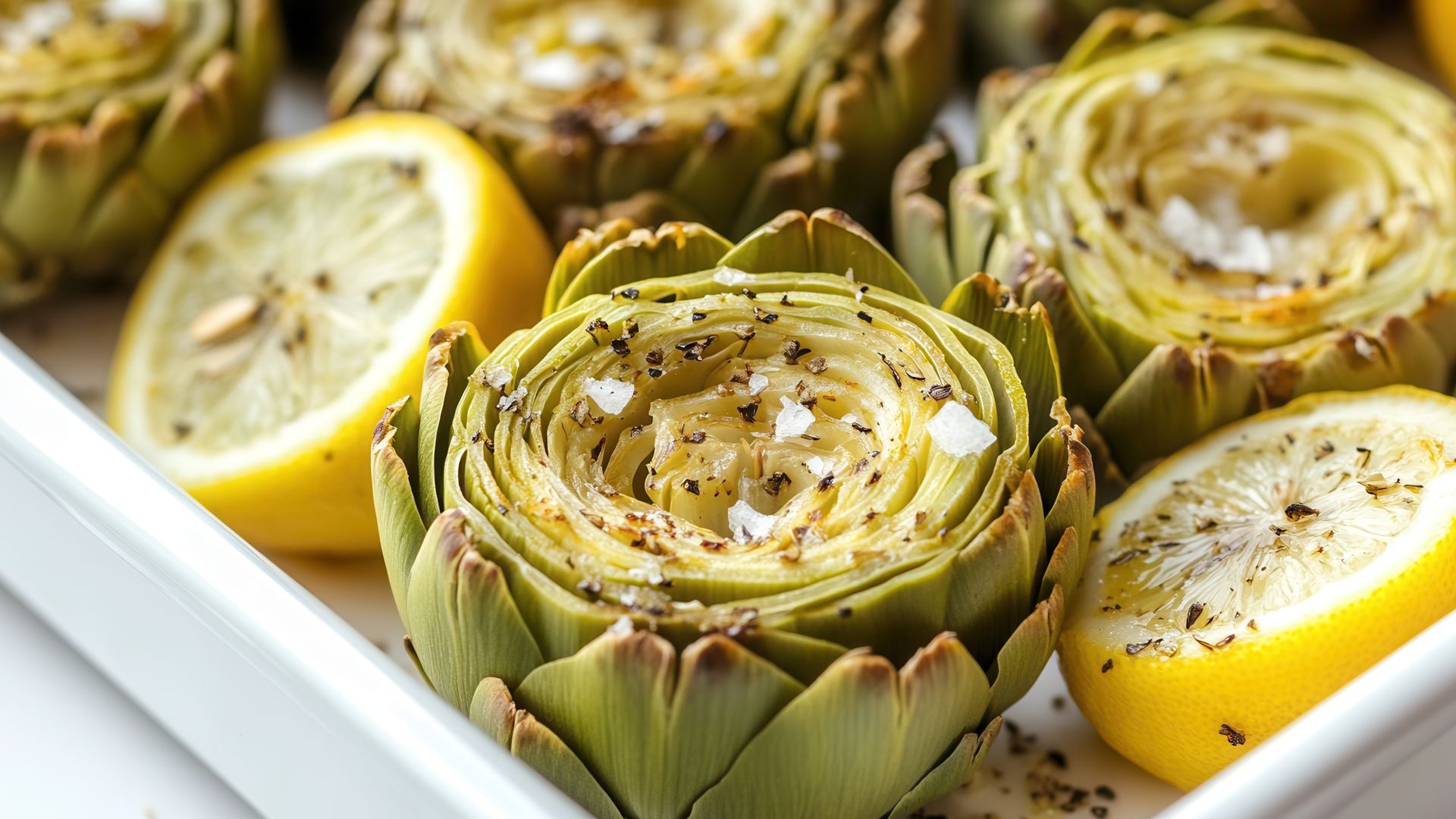 Alcachofas al horno, receta sencilla y saludable