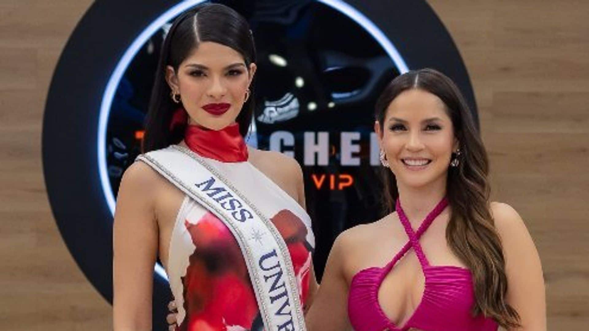 ¡Reinas! Carmen Villalobos y Sheynnis Palacios impactan en una espectacular pasarela