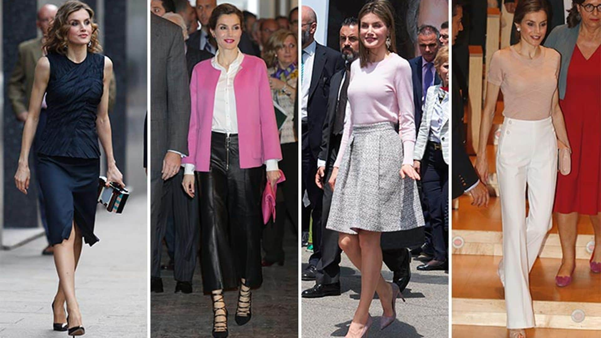 Duelo de estilo: doña Letizia ¿con falda o pantalón?