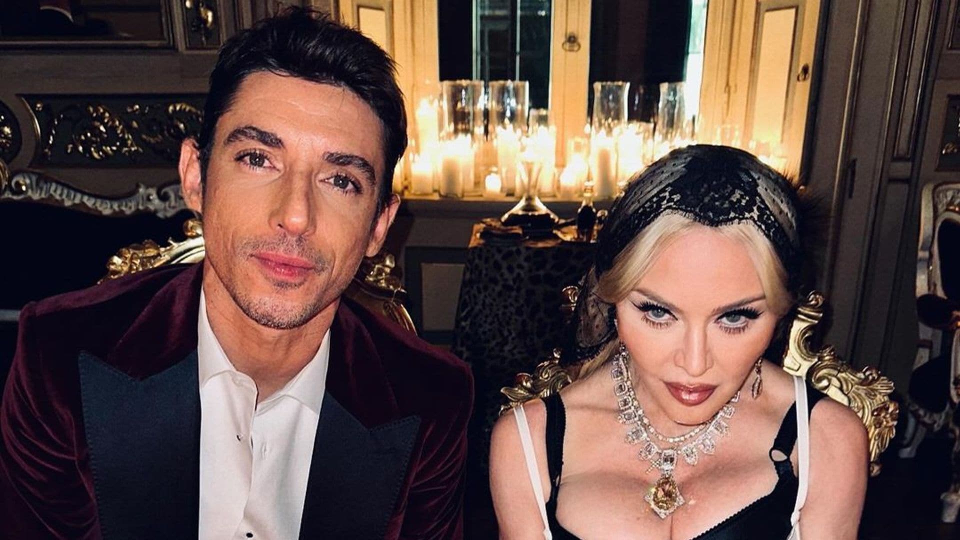 Madonna reaparece en Milán muy bien acompañada de Alberto Guerra