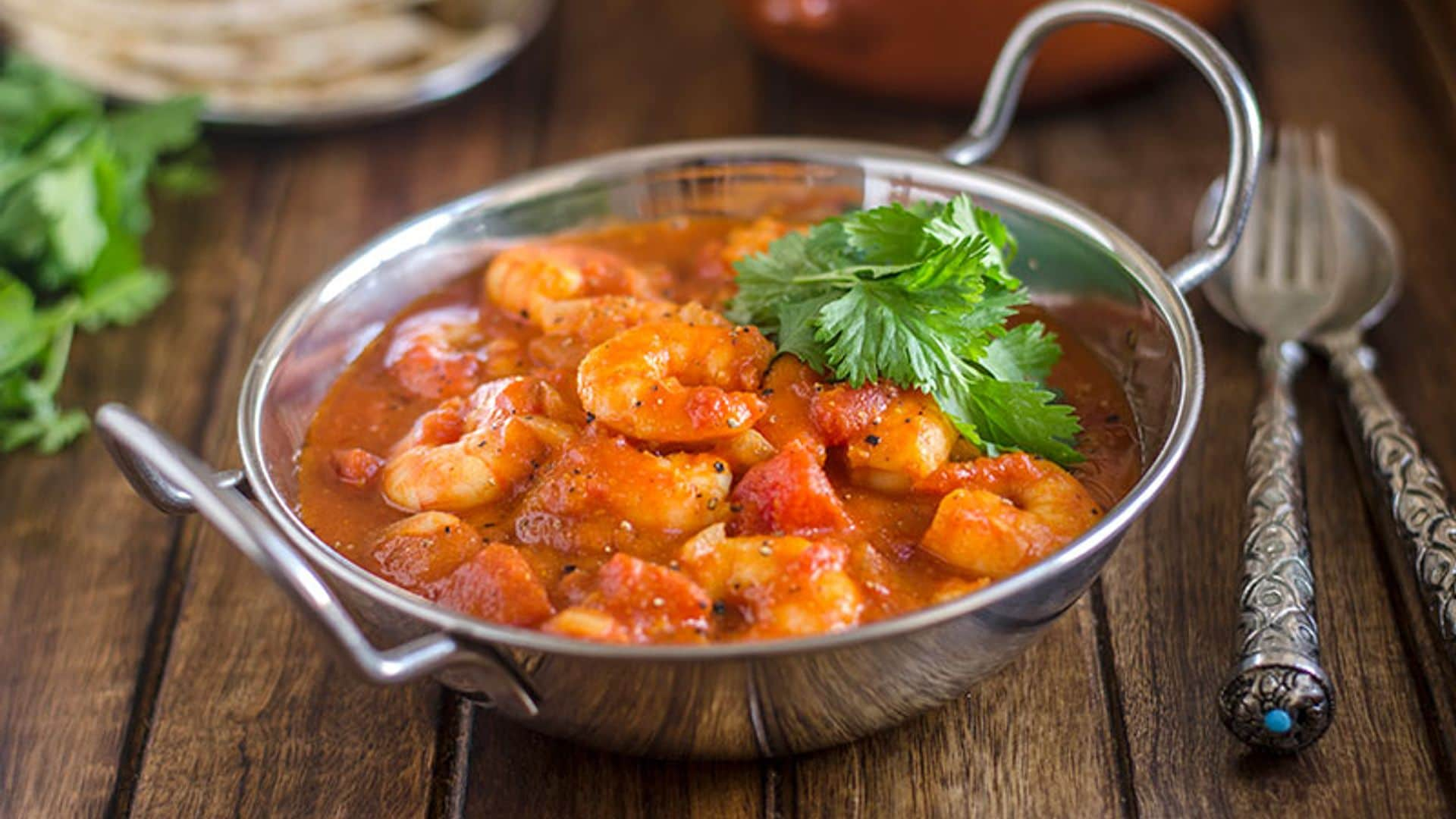 Curry suave de gambas