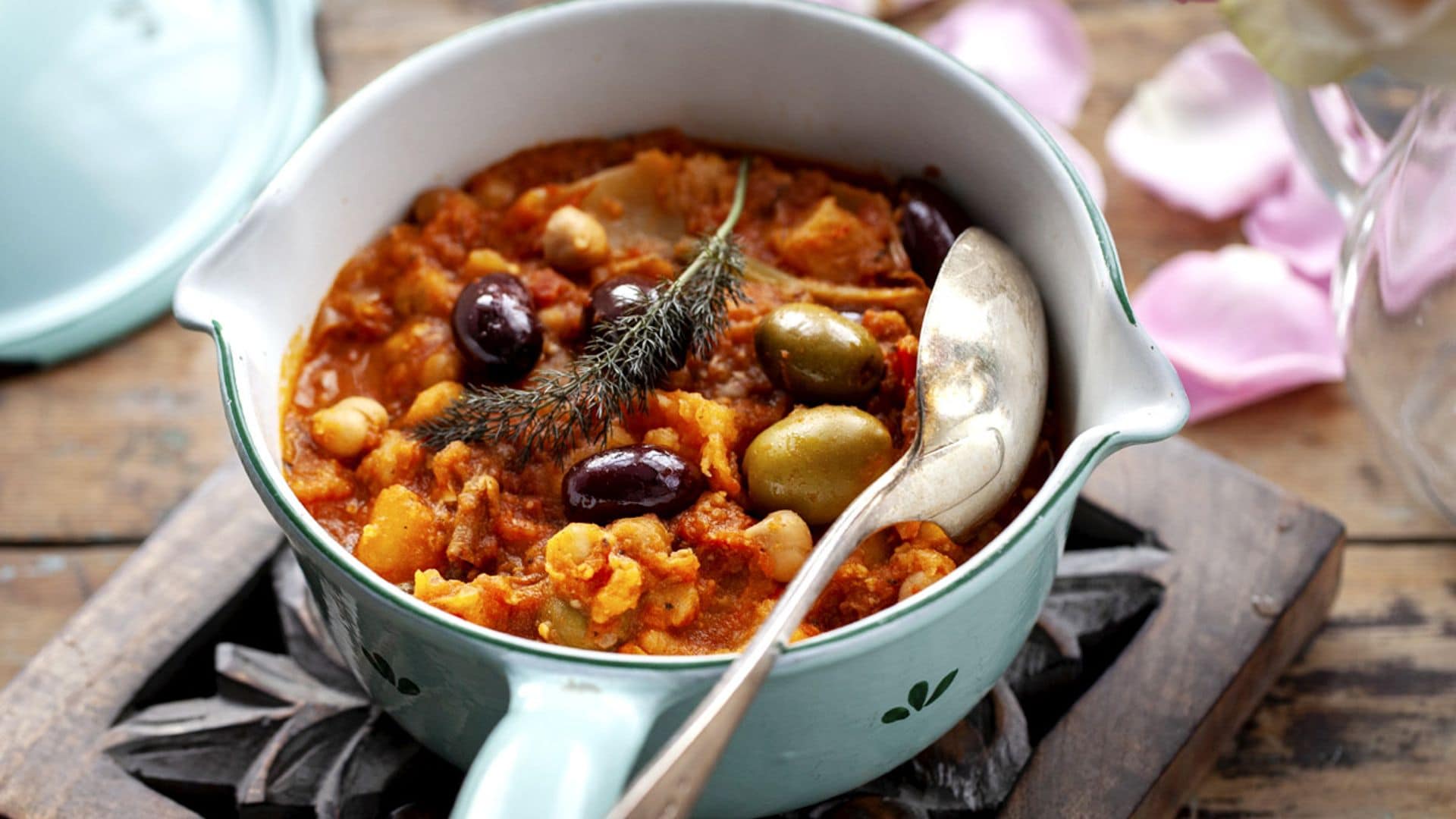 Guiso de garbanzos con calabaza y 'harissa'