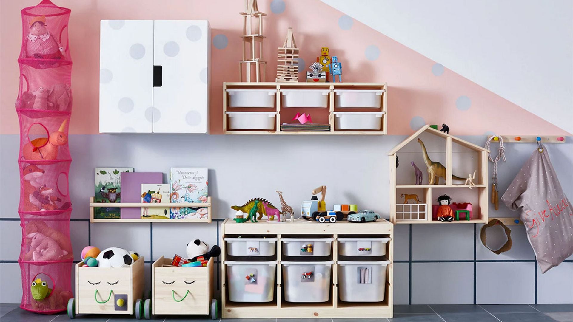 Ideas prácticas para guardar los juguetes de los niños en su habitación