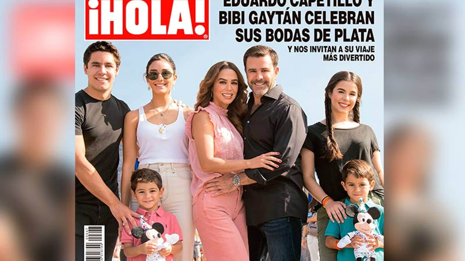 En ¡HOLA!, Eduardo Capetillo y Bibi Gaytán nos hablan de sus bodas de plata, de su familia numerosa y de sus sueños