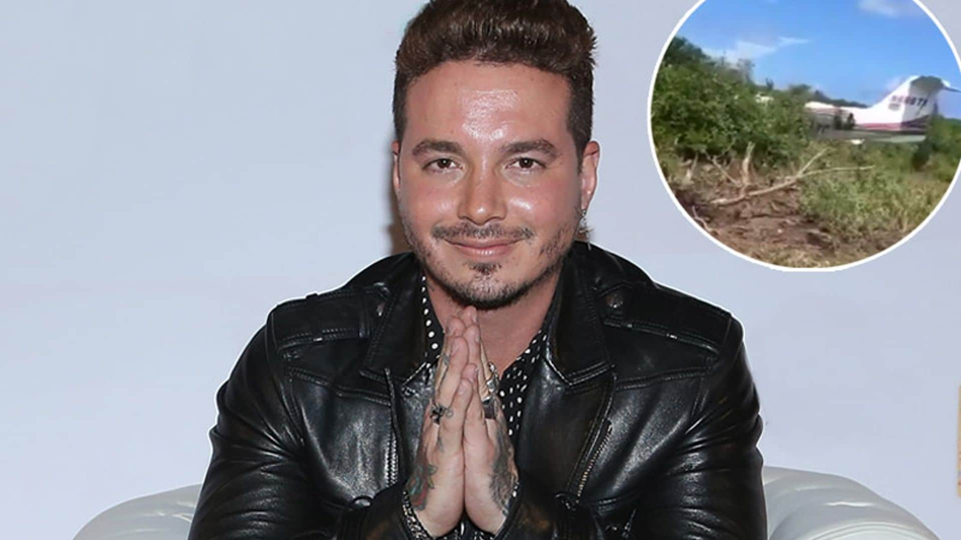 El cantante colombiano J. Balvin sobrevive tras estrellarse su avión