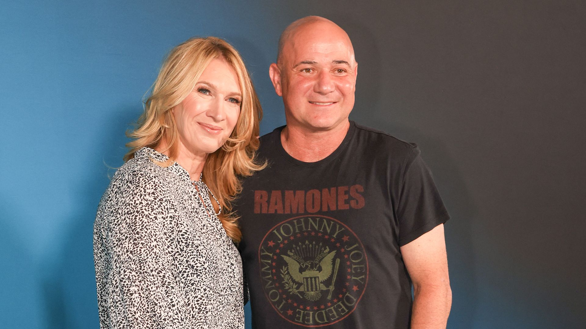 Los tenistas Stefanie Graf y Andre Agassi 