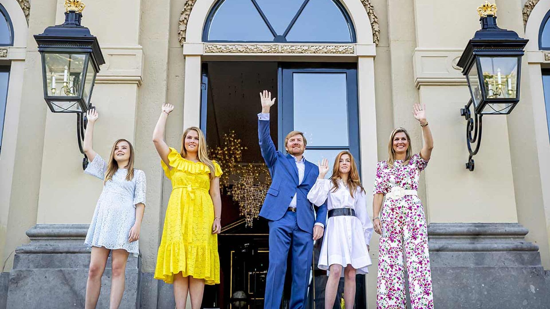 Guillermo y Máxima de Holanda, junto con sus hijas, llenan de sonrisas  el Día del Rey más atipico