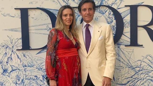 jos antonio ruiz berdejo y su actual pareja alessandra gorla en el desfile de dior 