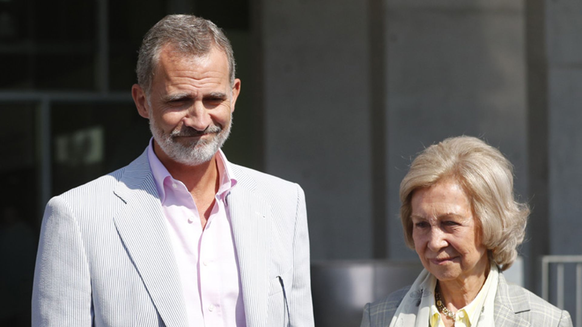 Felipe VI y doña Sofía hablan de la operación del Rey: 'Estamos muy contentos, todo perfecto'