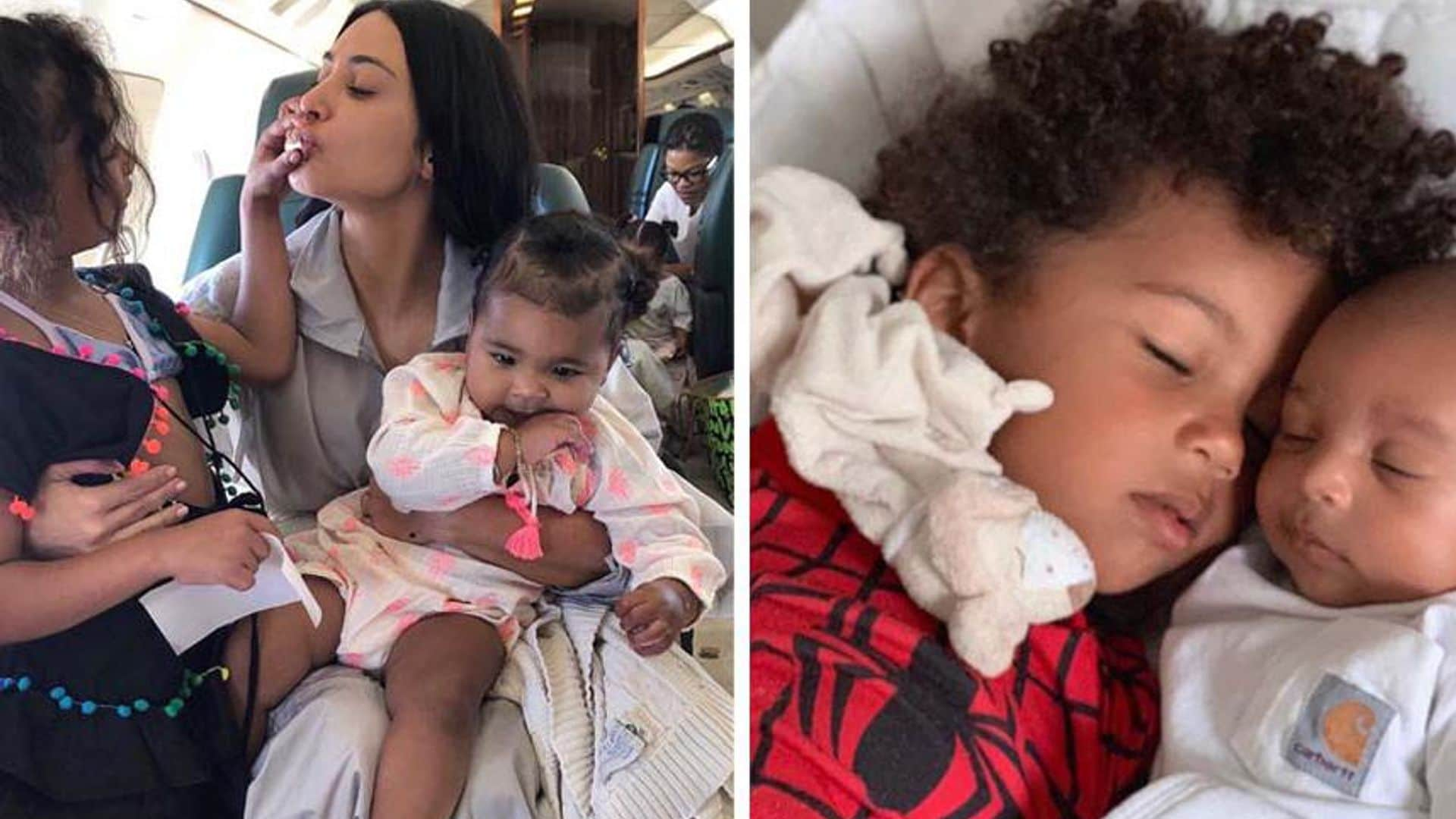 ¡La más tierna mamá! Kim Kardashian y los increíbles momentos al lado de sus hijos