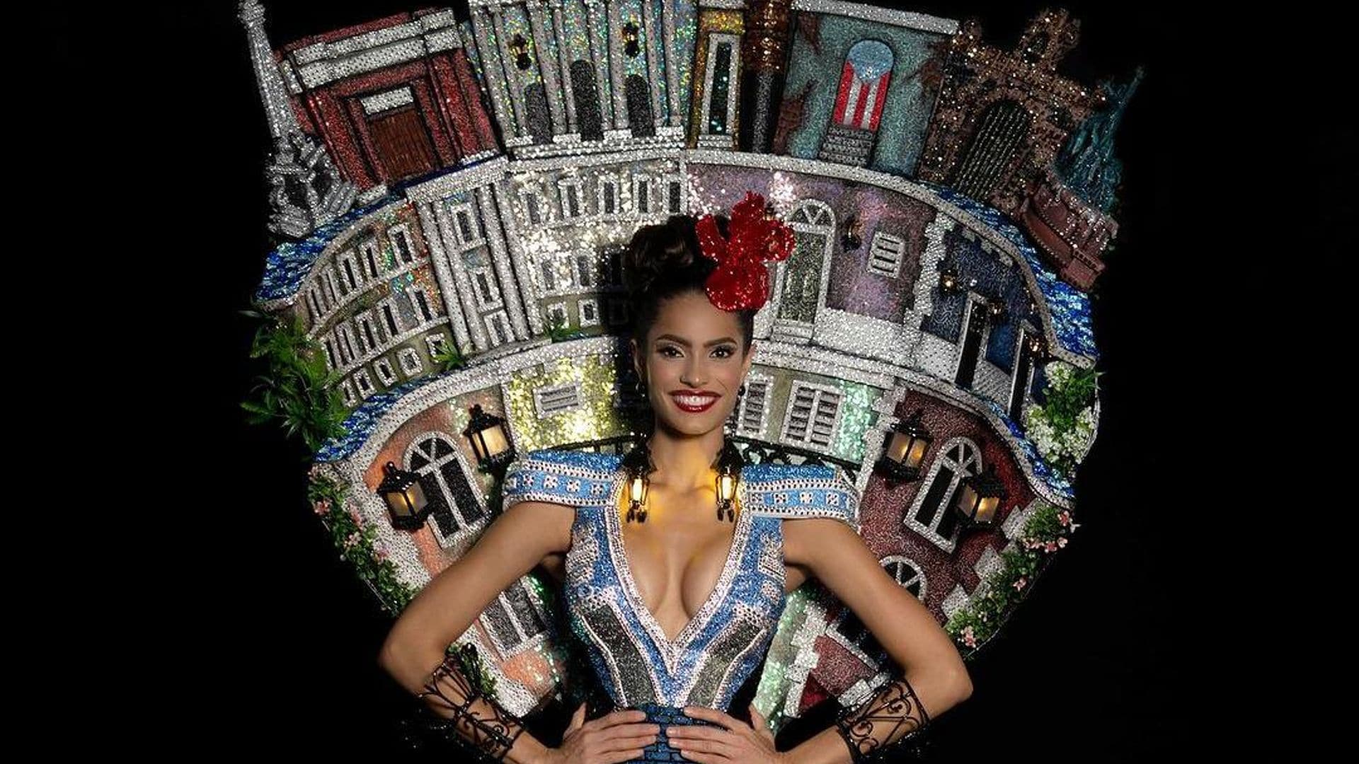 Presentan el traje típico de Miss Puerto Rico, ¡es pura fiesta y tradición!
