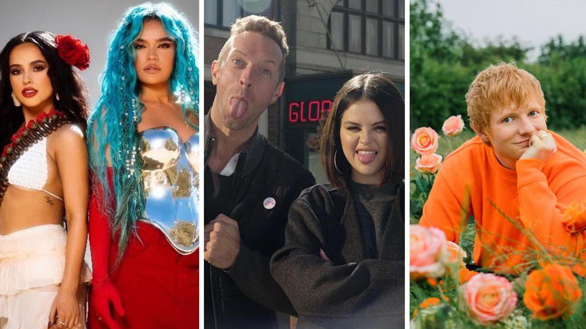 Viernes de Música Nueva: Becky G & Karol G, Coldplay & Selena Gomez y Ed Sheeran y Taylor Swift