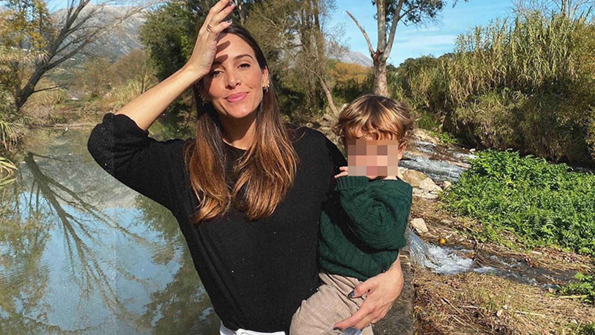 Rocío Osorno da su primer paseo con sus hijos