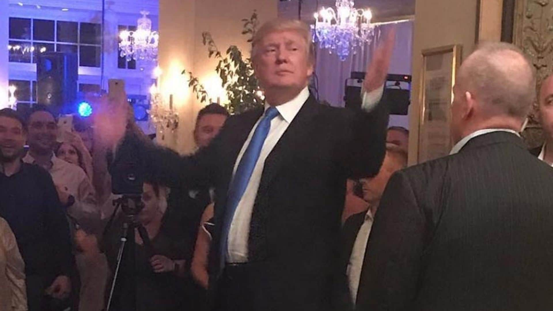 Donald Trump, invitado inesperado en una boda