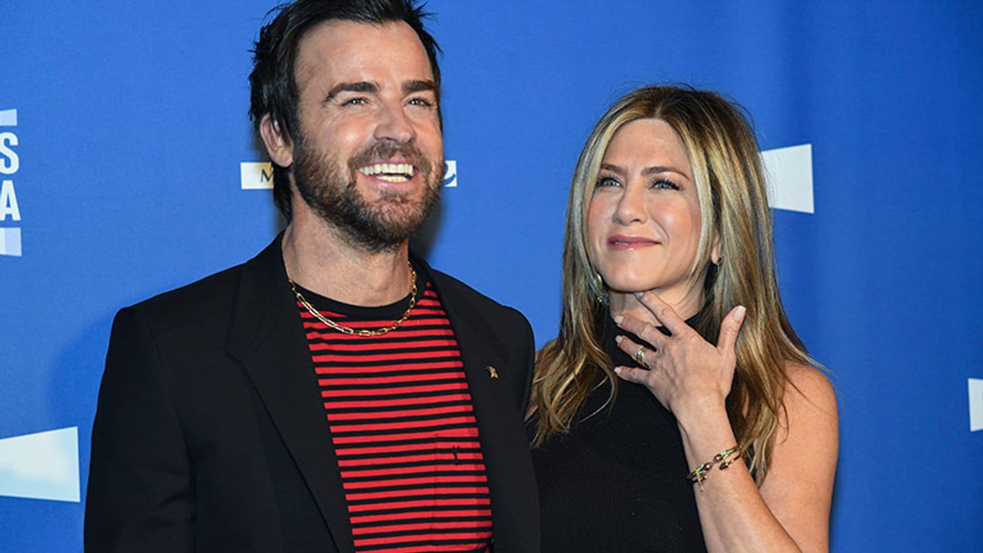 Las contadas muestras de cariño de Justin Theroux y Jennifer Aniston en las redes sociales