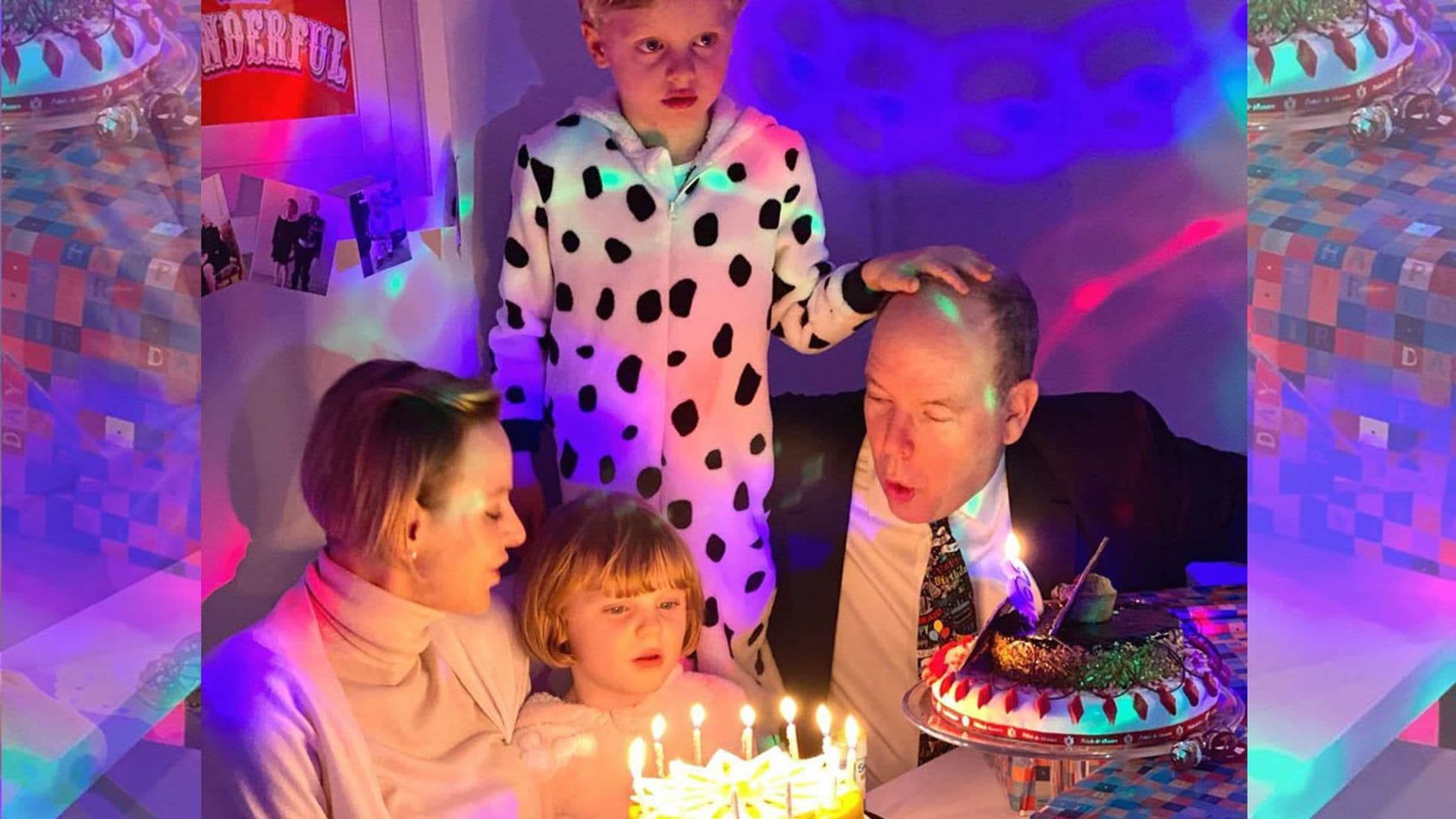 Jacques y Gabriella celebran su cumpleaños con tartas, decenas de velas....y en pijama