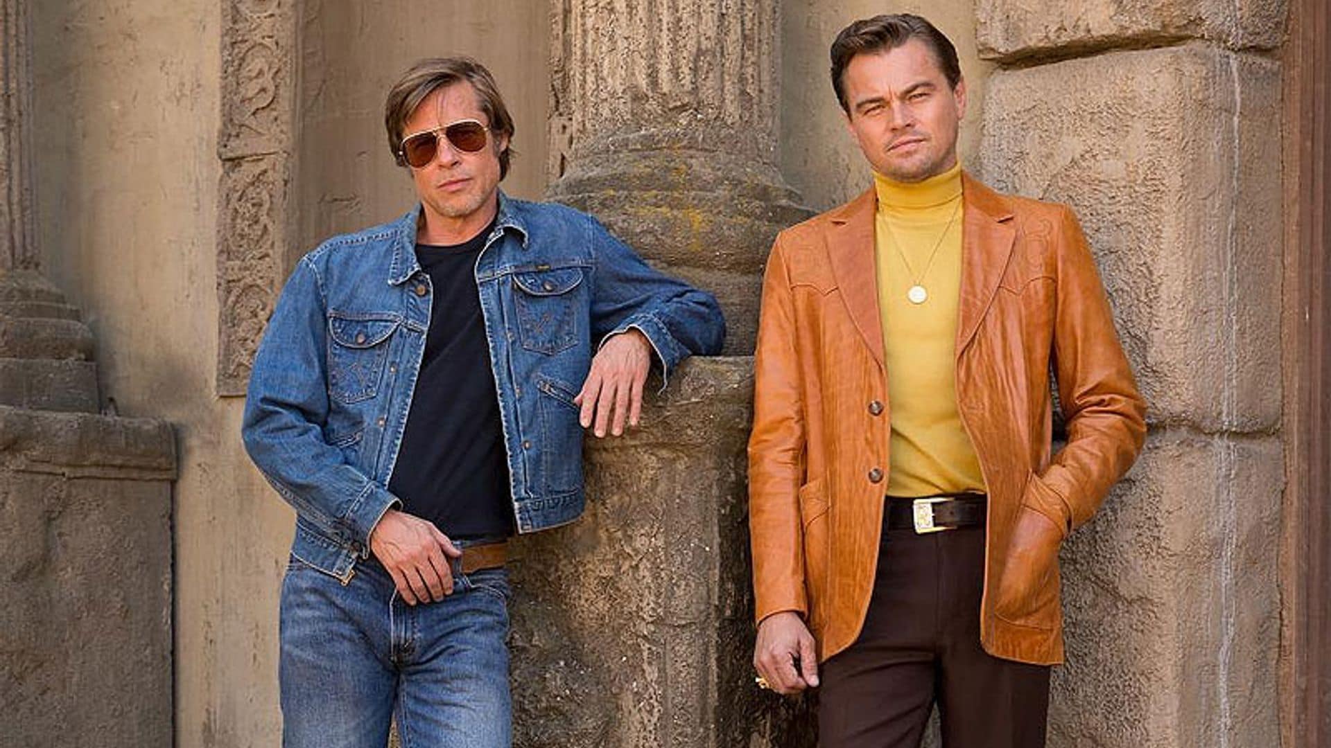 ¡Con look sesentero y juntos! Brad Pitt y Leonardo DiCaprio, como nunca antes los habías visto