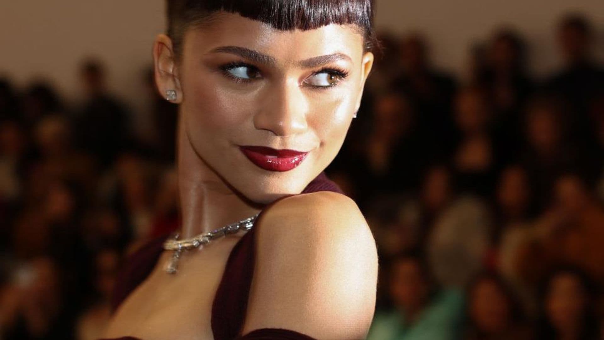 Zendaya en un ‘vampy look’ para el desfile de Fendi Alta Costura