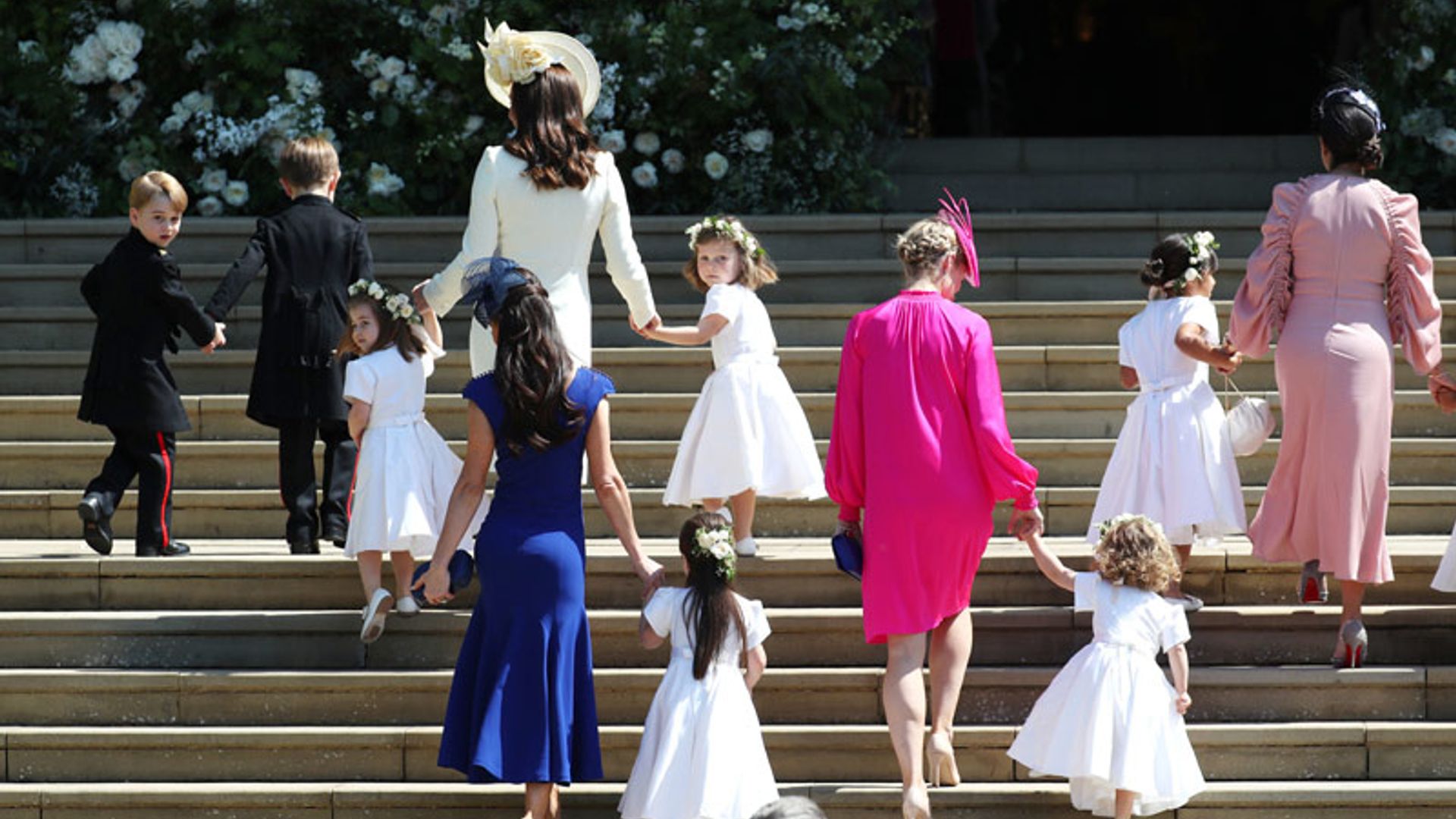 Los príncipes George y Charlotte, el paje y la damita más formales de la corte de Meghan