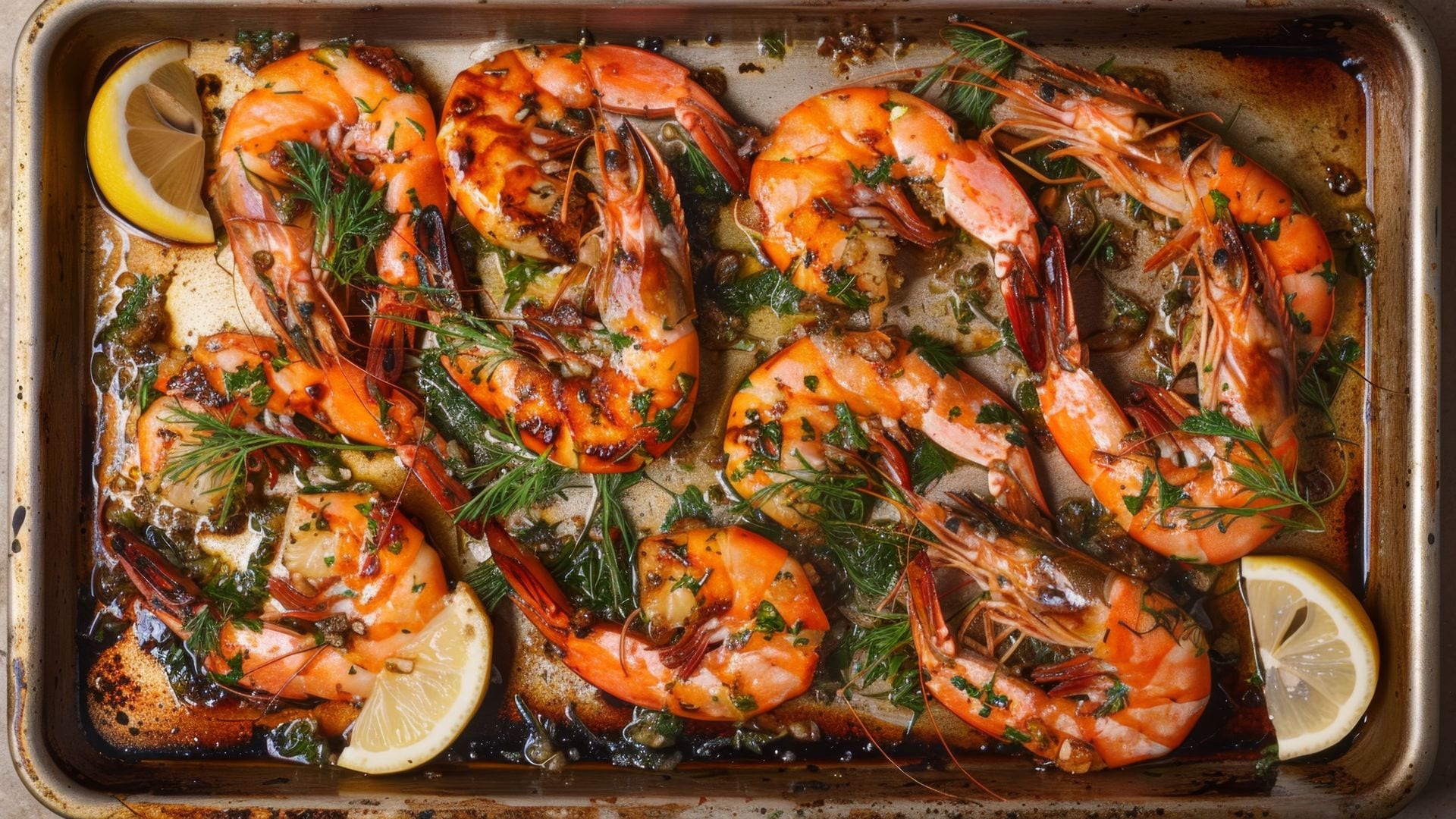 Receta de langostinos al horno, ideal para Navidad