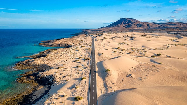 corralejo carretera fuerteventura