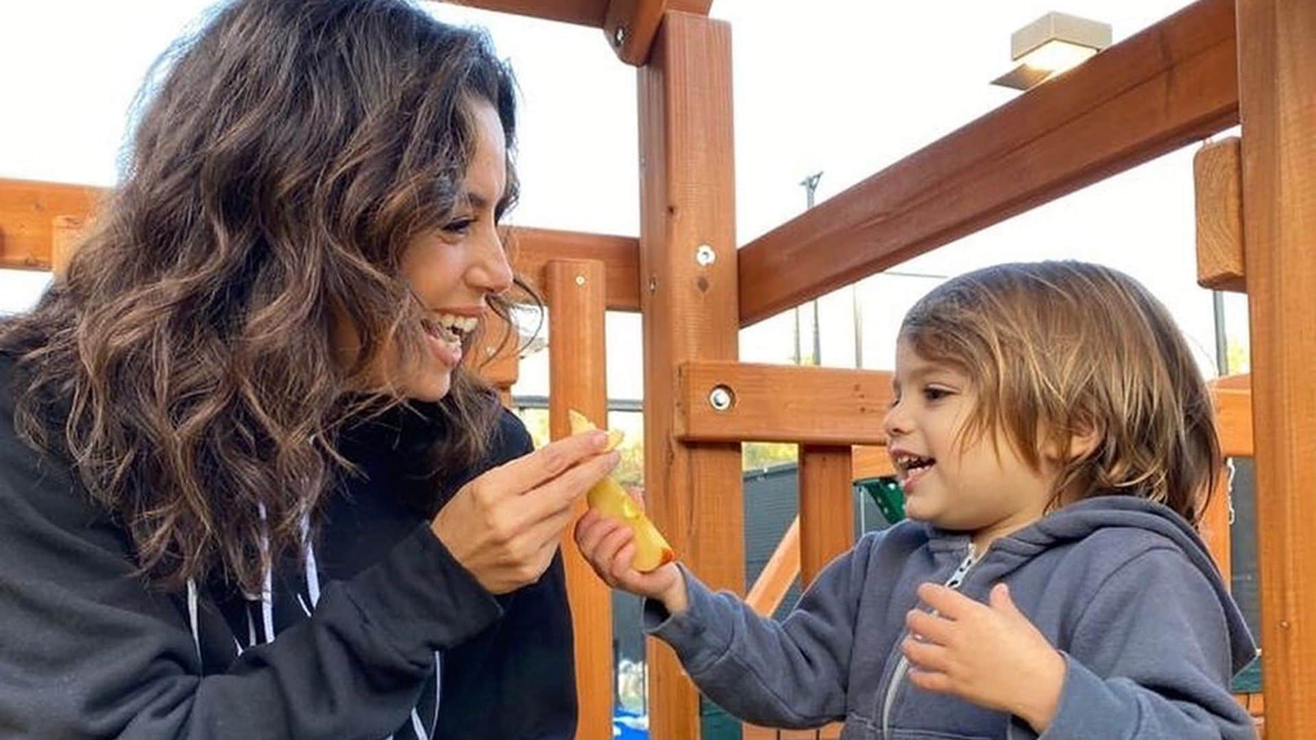 ¡Igual que mamá! Eva Longoria tiene al mejor compañero para entrenar